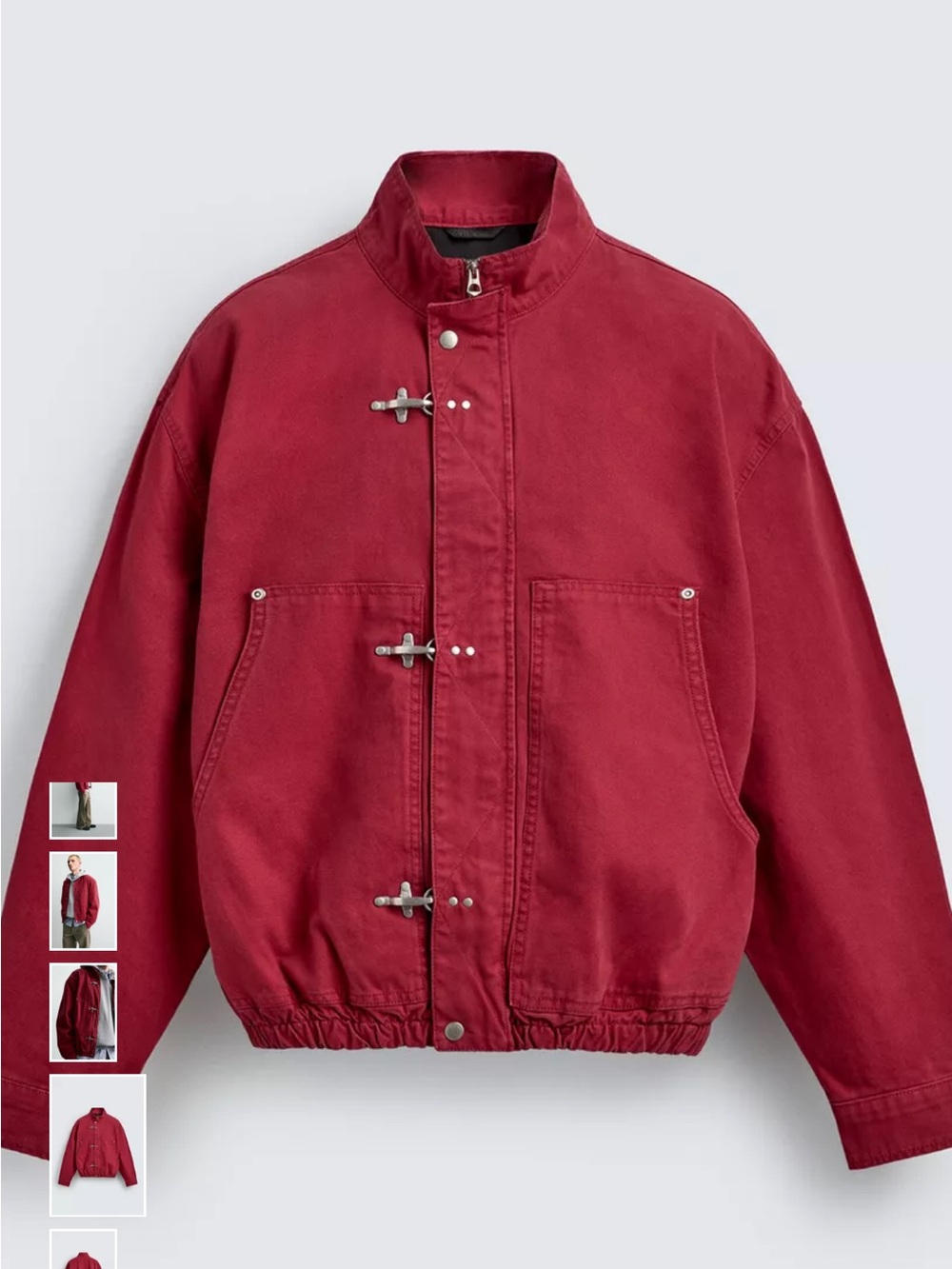 Zara Unisex Jacket - Cropped Fit/Firemen Clasp - Picture 3 of 4